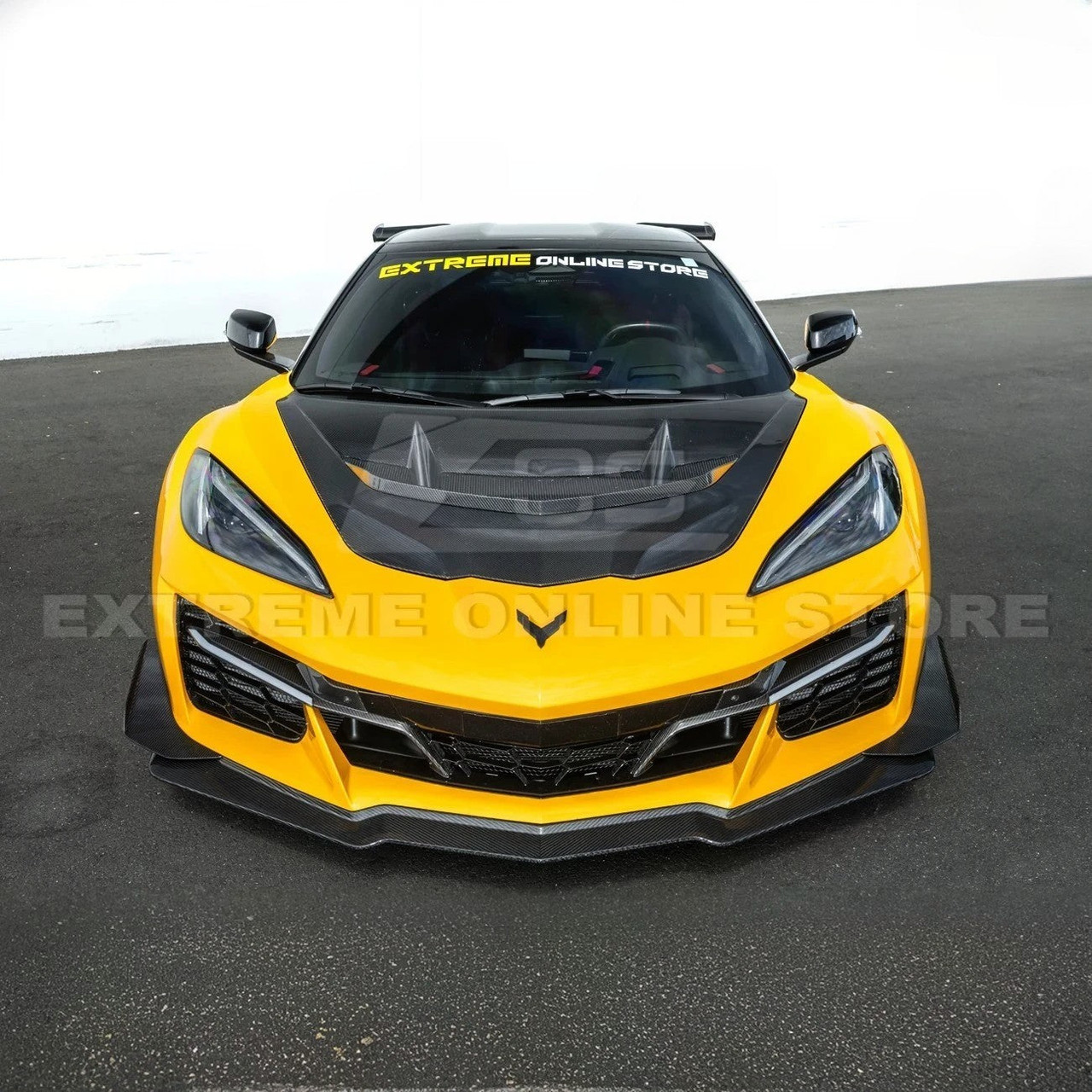 EOS Sequential LED DRL Light Bar Bezel Insert Carbon Fiber - C8 Corvette Z06 (FOG-978-BKCF)