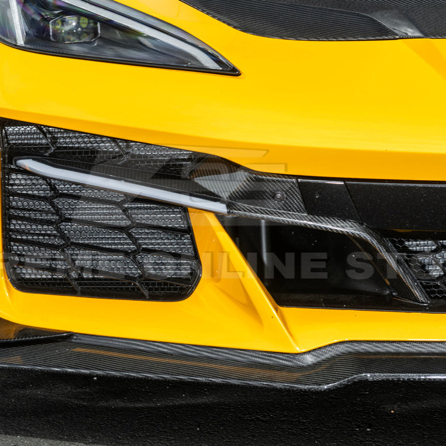 EOS Sequential LED DRL Light Bar Bezel Insert Carbon Fiber - C8 Corvette Z06 (FOG-978-BKCF)
