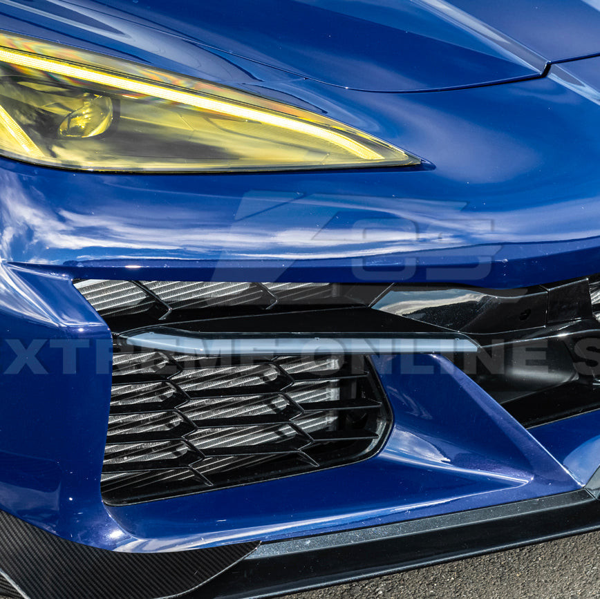 EOS Sequential LED DRL Light Bar Bezel Insert Carbon Flash Metallic - C8 Corvette Z06 (FOG-978-ABS)