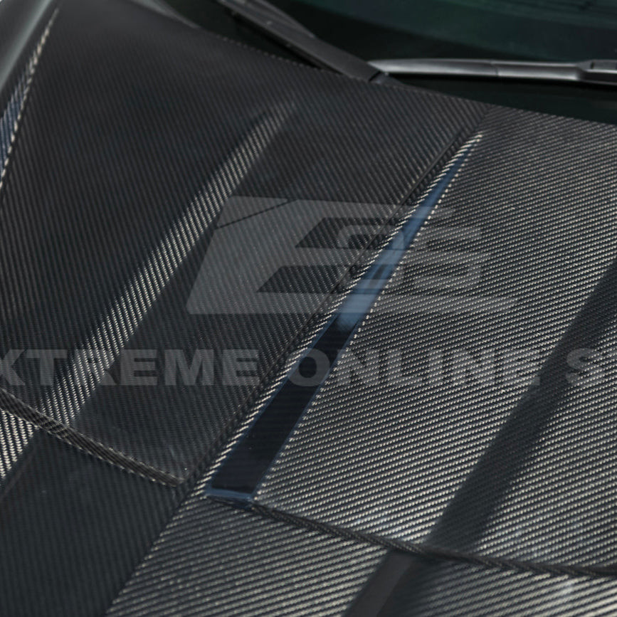 EOS Track Edition Carbon Fiber Double Sided Hood - C8 Corvette (HOOD-1282-BKCF)