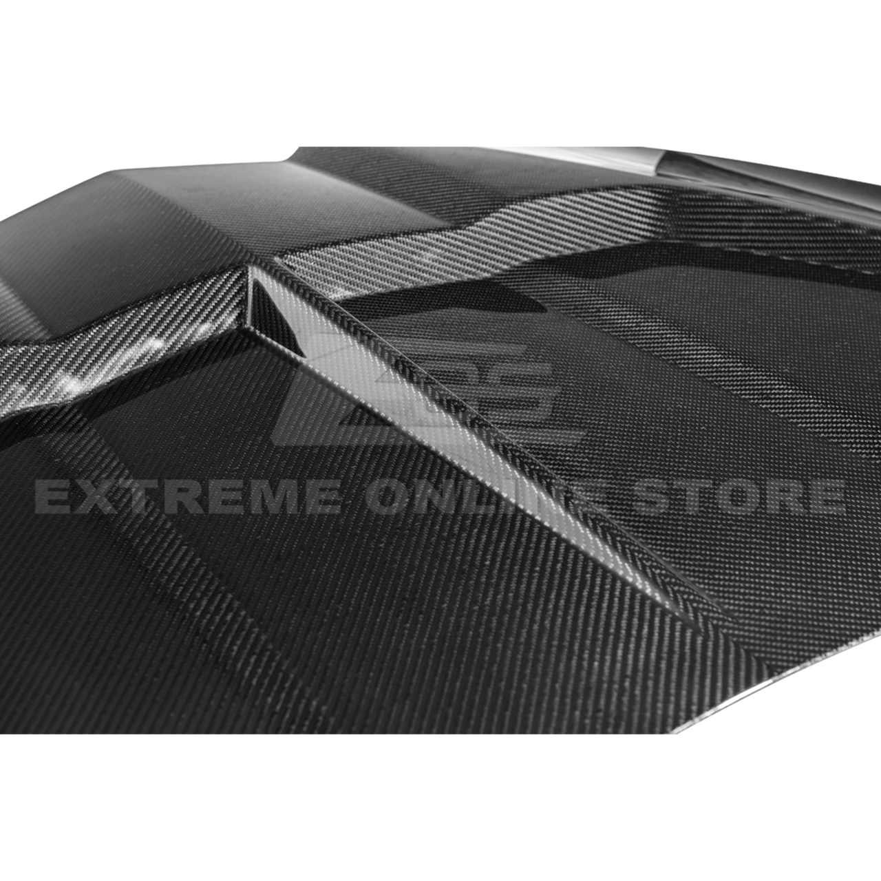 EOS Track Edition Carbon Fiber Double Sided Hood - C8 Corvette (HOOD-1282-BKCF)