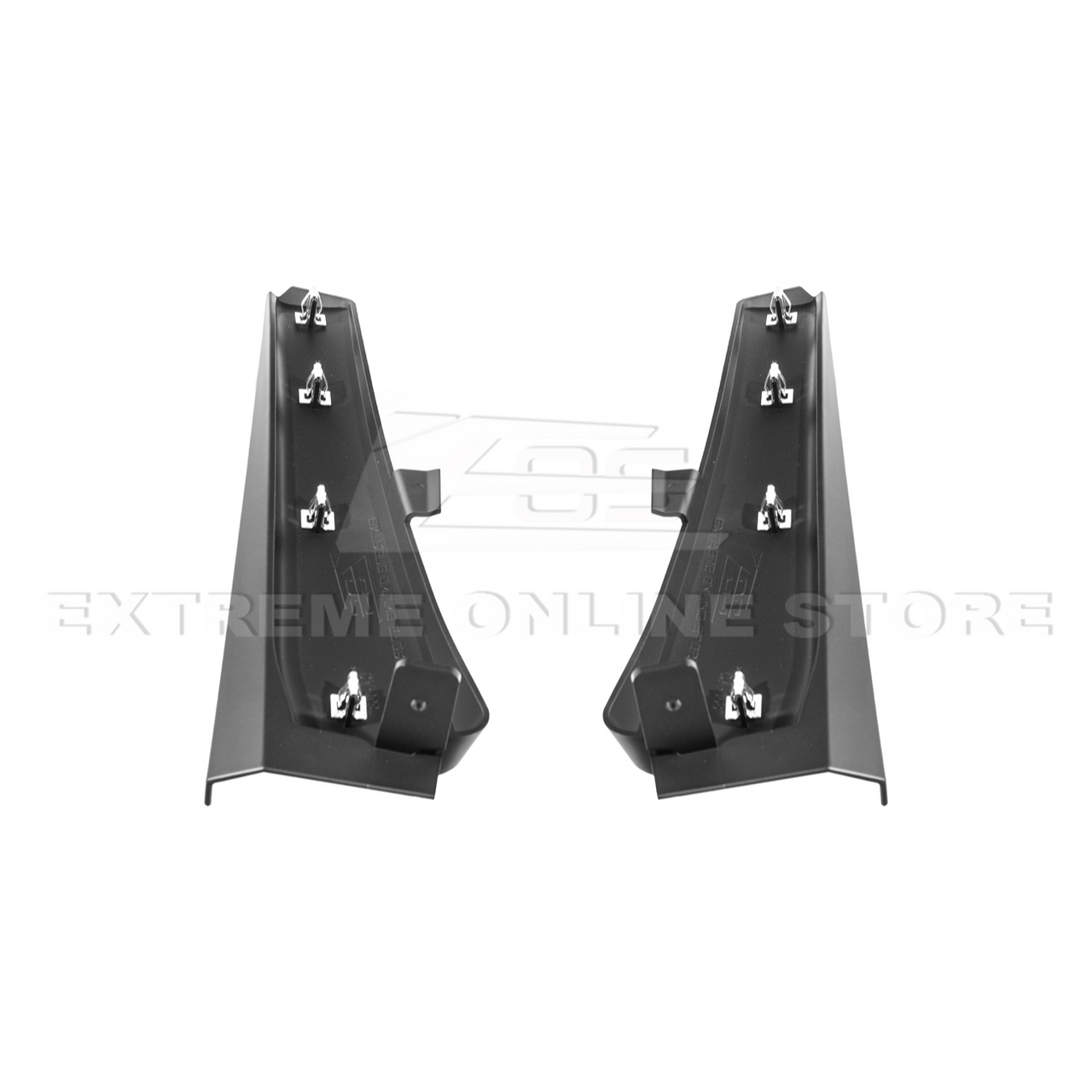 EOS Extended Front Splash Guards - Matte Black - C8 Corvette Z06 (MF-1265-ABS)