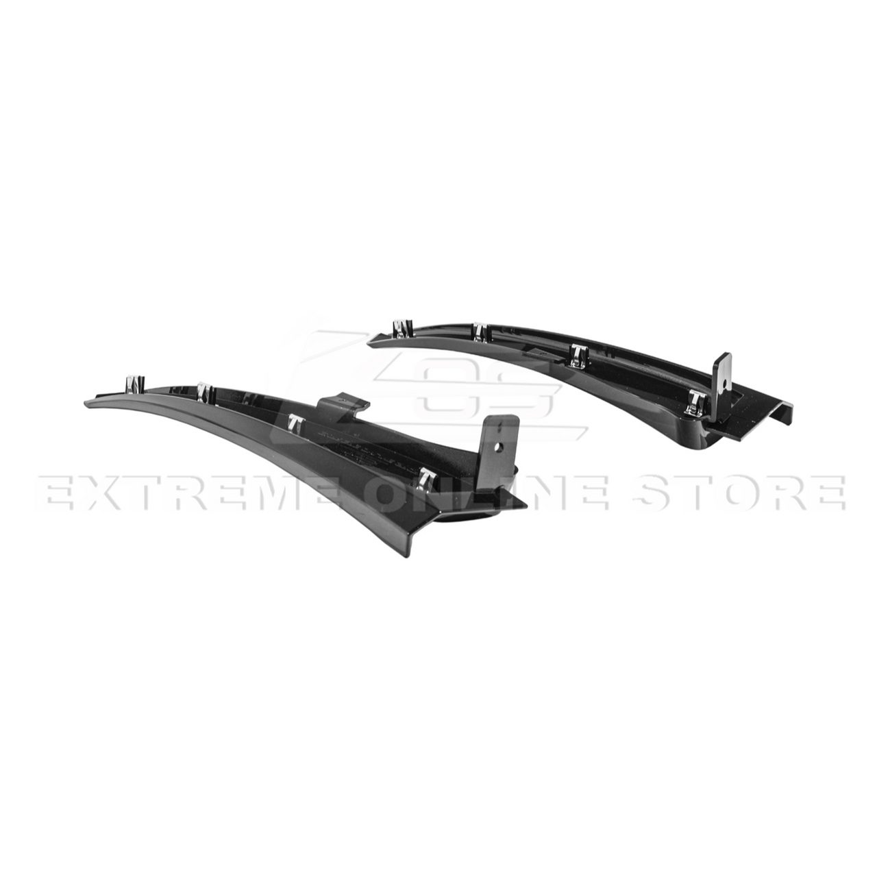 EOS Extended Front Splash Guards - Carbon Flash Metallic - C8 Corvette Z06 (MF-1265-V2-ABS)