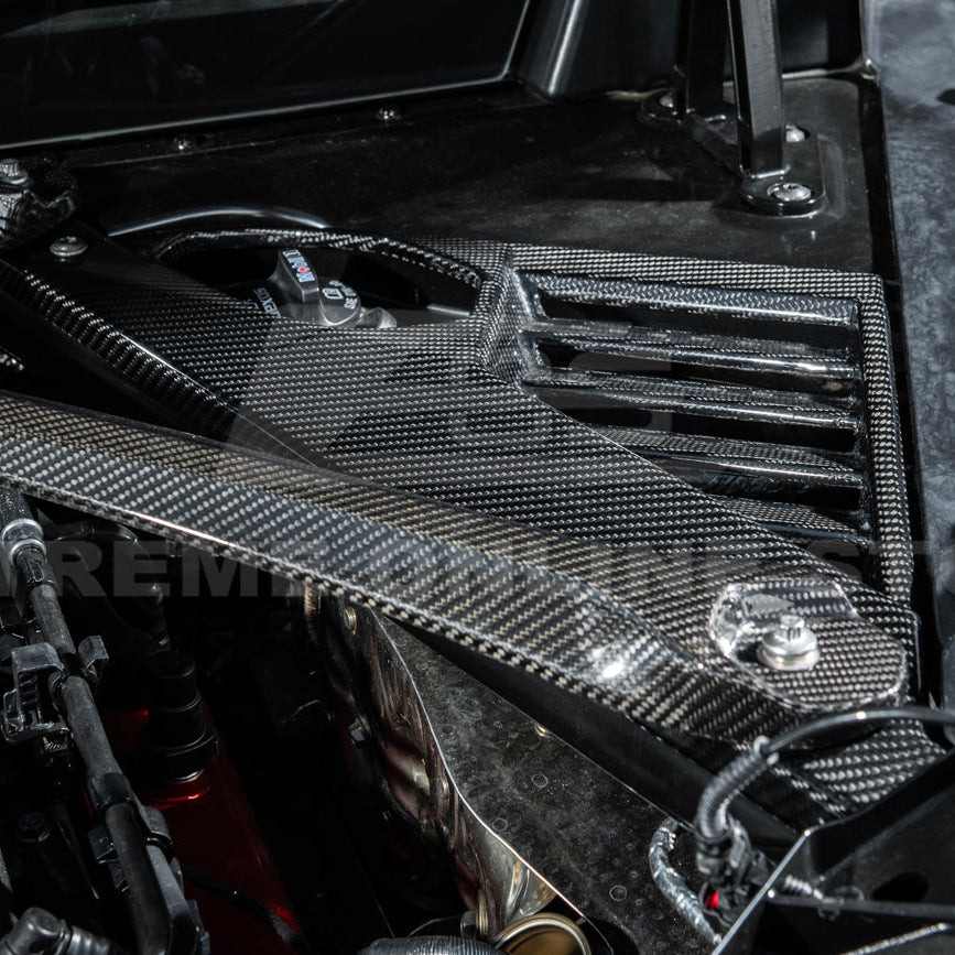 EOS Carbon Fiber Engine Bay Panel - C8 Corvette E-Ray (VENT-1173-BKCF)