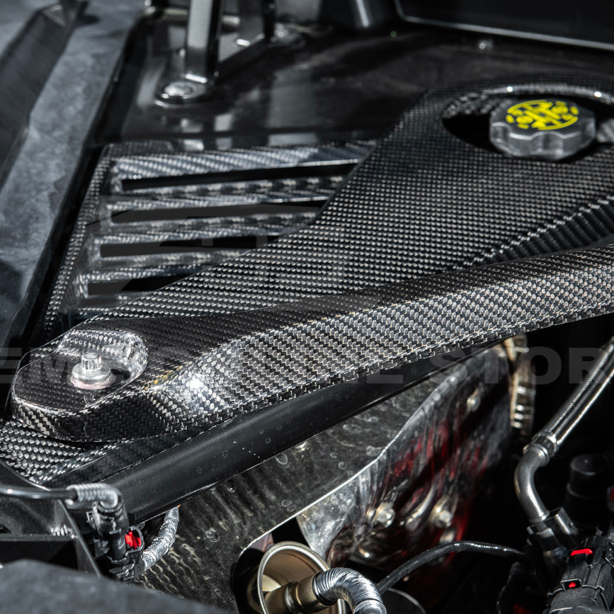 EOS Carbon Fiber Engine Bay Panel - C8 Corvette E-Ray (VENT-1173-BKCF)