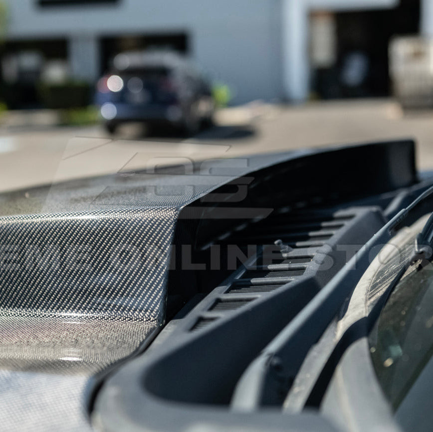 EOS Carbon Fiber Cowl Hood - 2021+ Ford F-150 (HOOD-1195-BKCF)