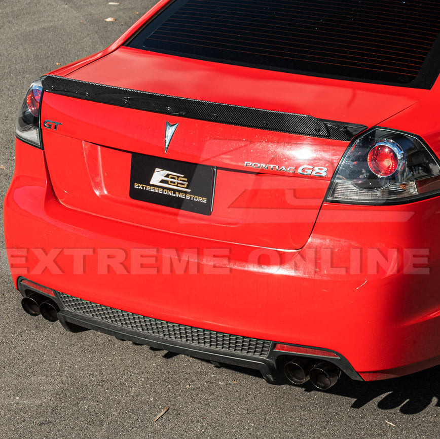 EOS Carbon Fiber Wickerbill Rear Spoiler - 08-09 Pontiac G8 (SPOILER-1203-BKCF)