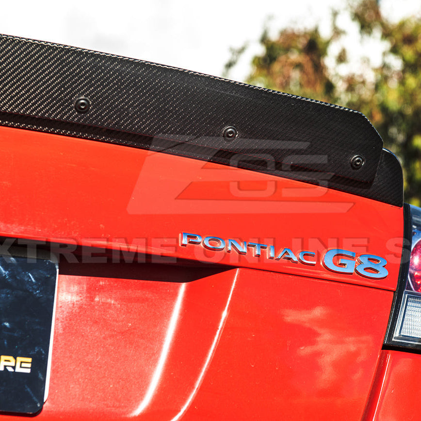 EOS Carbon Fiber Wickerbill Rear Spoiler - 08-09 Pontiac G8 (SPOILER-1203-BKCF)