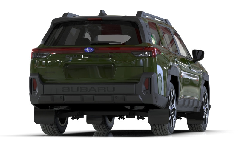 Rally Armor 2026 Subaru Outback Black Mud Flap - Metallic Black Logo - MF136-UR-BLK-MBK User 1