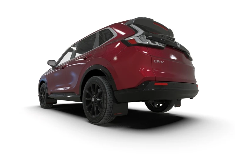 Rally Armor 23-26 Honda CR-V Black Mud Flap - Metallic Black Logo - MF149-UR-BLK-MBK User 1