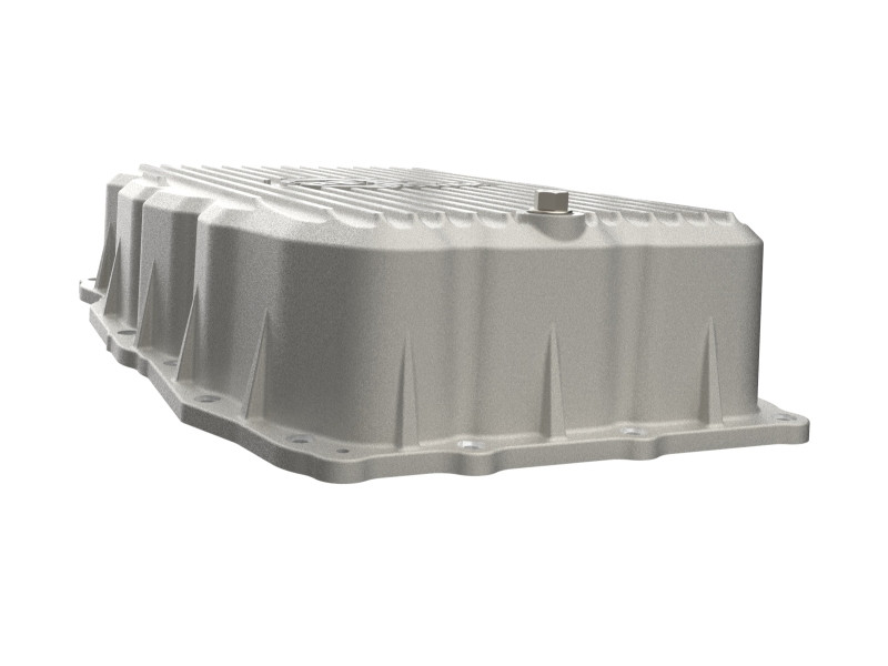 aFe 20-26 GM Trucks L6 3.0L Transmission Pan - Raw / Machined Fins - 46-71420A Photo - Unmounted