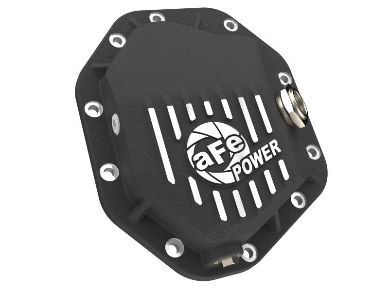 aFe 19-25 GM Trucks Front Diff Cover - Black w/ Machined Fins - 46-71430B Photo - Unmounted