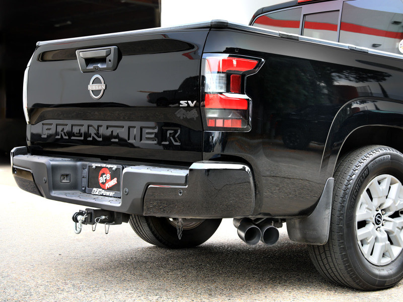 aFe 2022+ Nissan Frontier V6 Vulcan Series SS Cat-back Exhaust w/ Black Tips - 49-36140-B Photo - Mounted