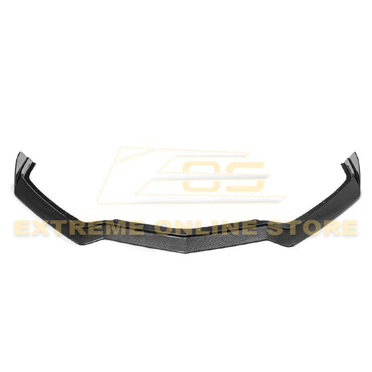 EOS 5VM Carbon Fiber Front Splitter -1 Piece - C8 Corvette (FLIP-350-BKCF)