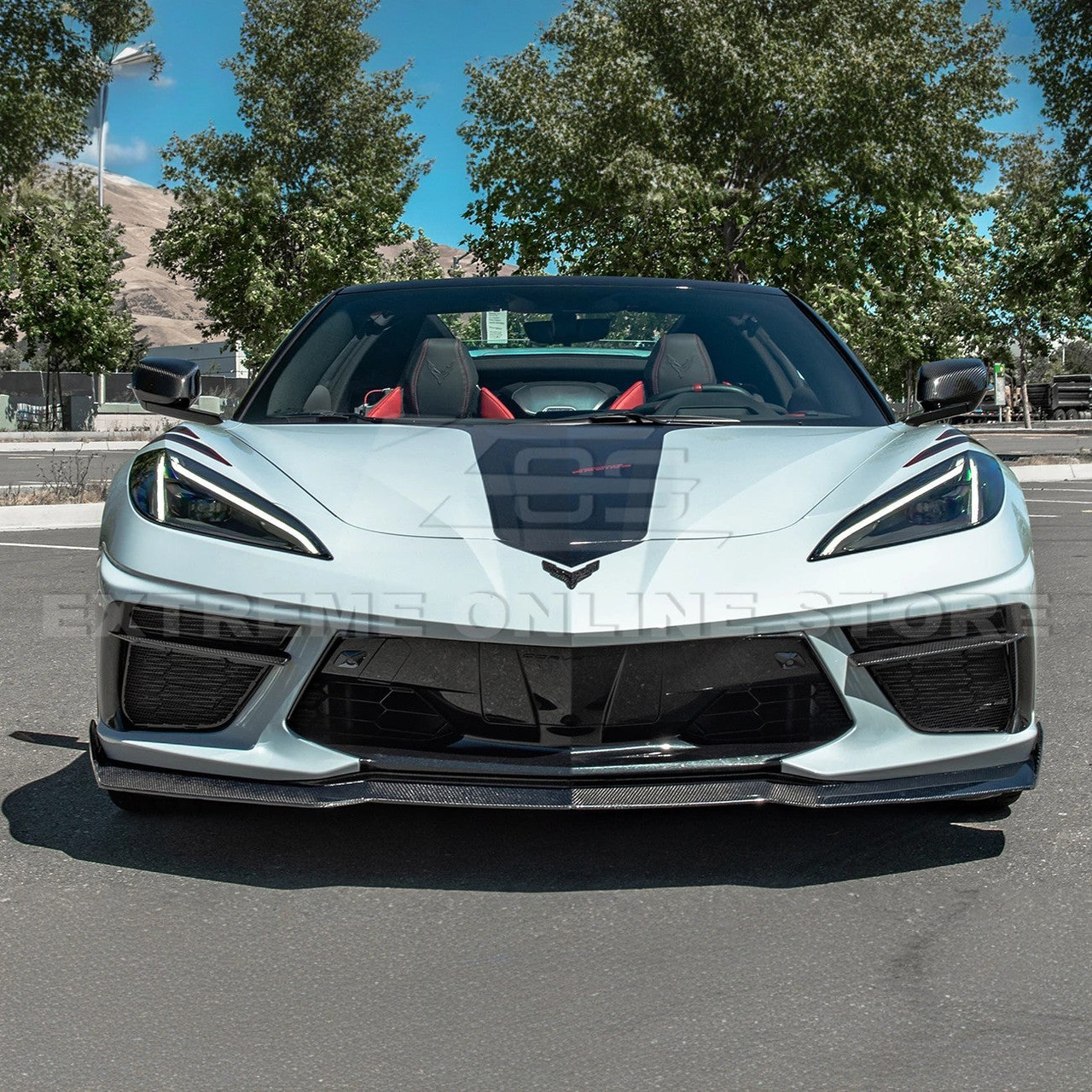 EOS 5VM Carbon Fiber Front Splitter -1 Piece - C8 Corvette
