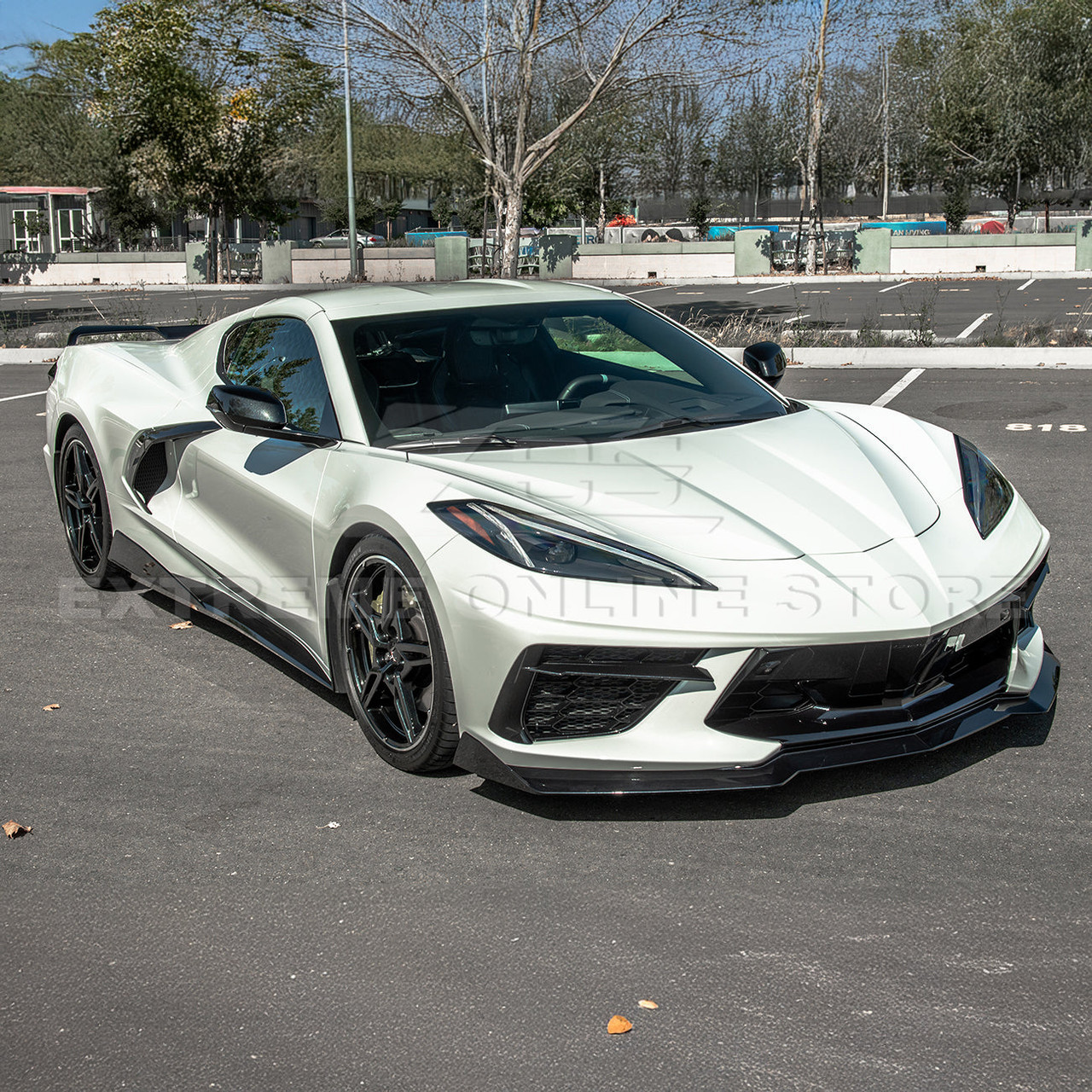 EOS 5VM Style Side Skirts - Carbon Flash Metallic - C8 Corvette (SS-277-V2-ABS)