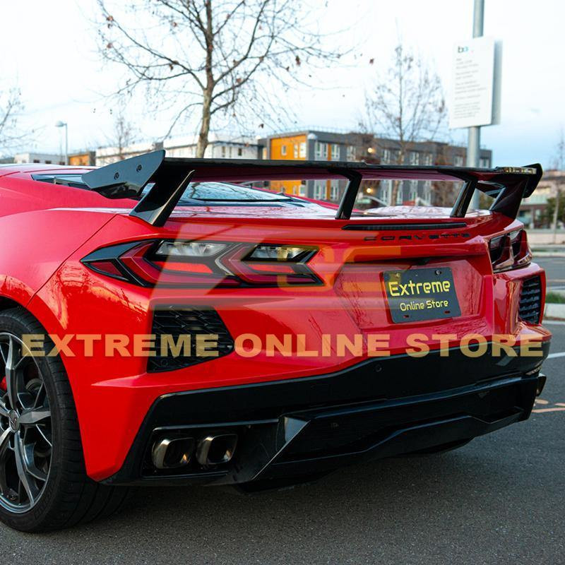 EOS Rear Spoiler 5VM High Wing - Carbon Flash - C8 Corvette (SPOILER-268-ABS)