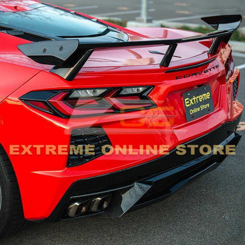 EOS Rear Spoiler 5VM High Wing - Carbon Flash - C8 Corvette (SPOILER-268-ABS)