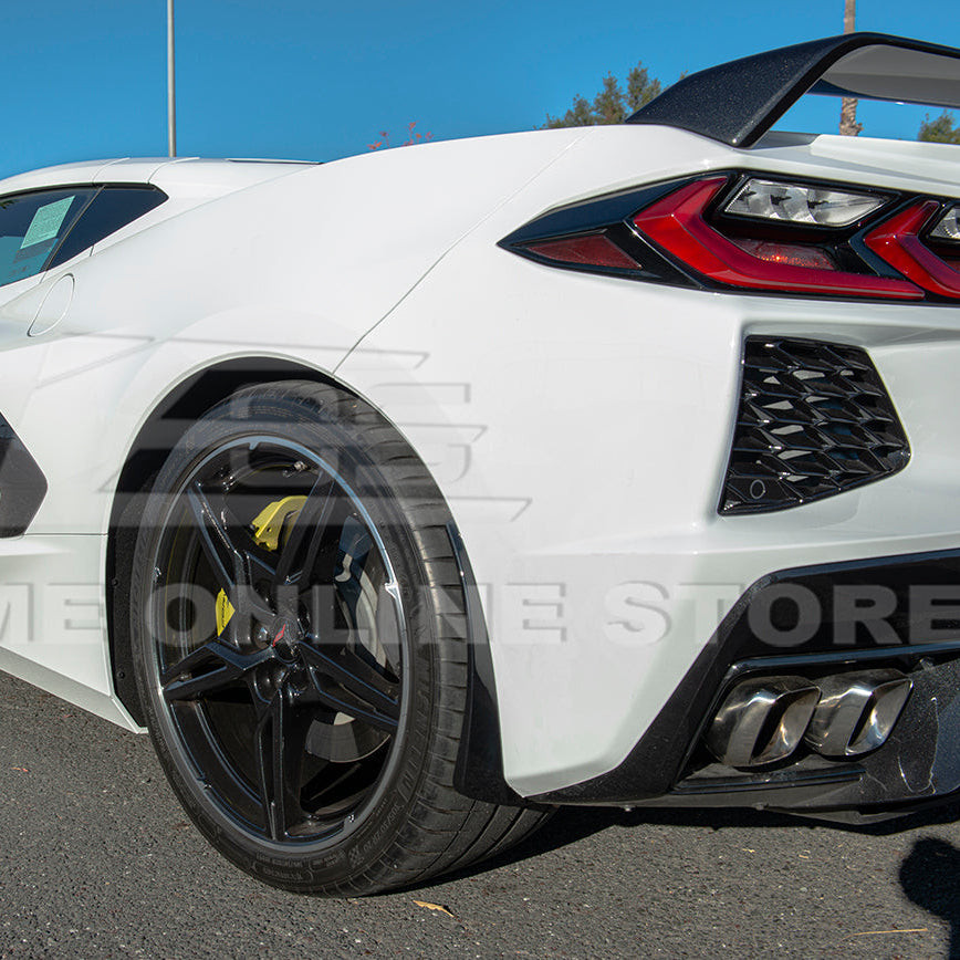 EOS Extended Front & Rear Splash Guards - Carbon Flash - C8 Corvette