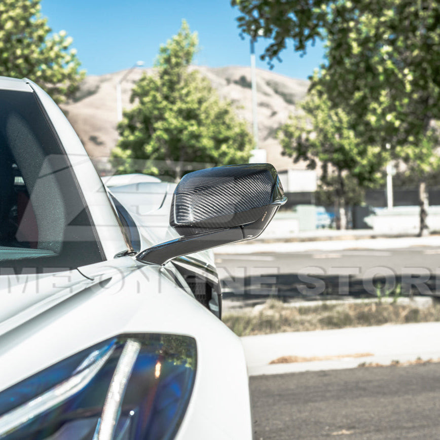 EOS Mirror Covers Upper - Carbon Fiber - C8 Corvette