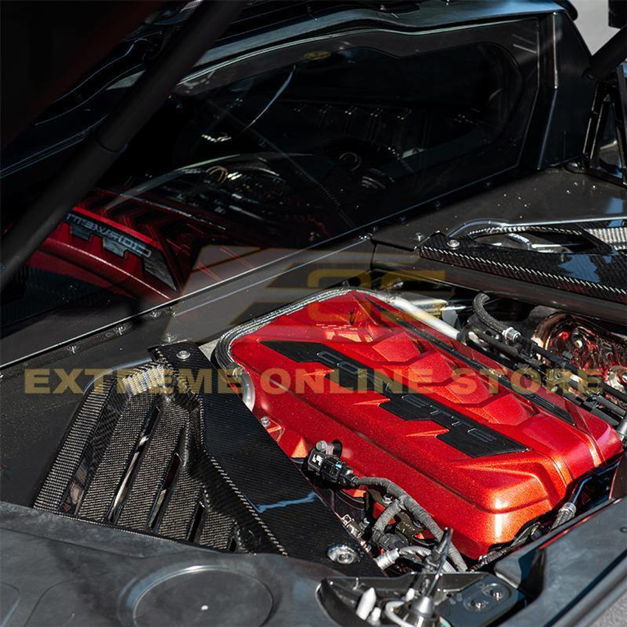 EOS Engine Bay Panel Cover - Carbon Fiber - C8 Corvette