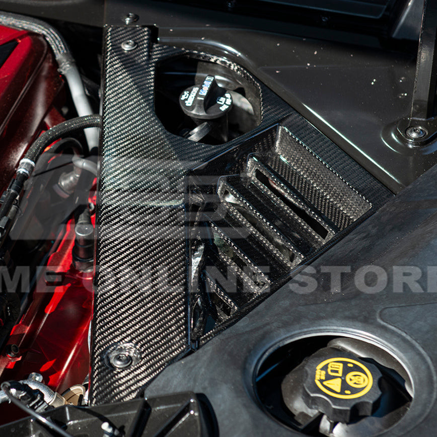 EOS Engine Bay Panel Cover - Carbon Fiber - C8 Corvette (VENT-345-BKCF)