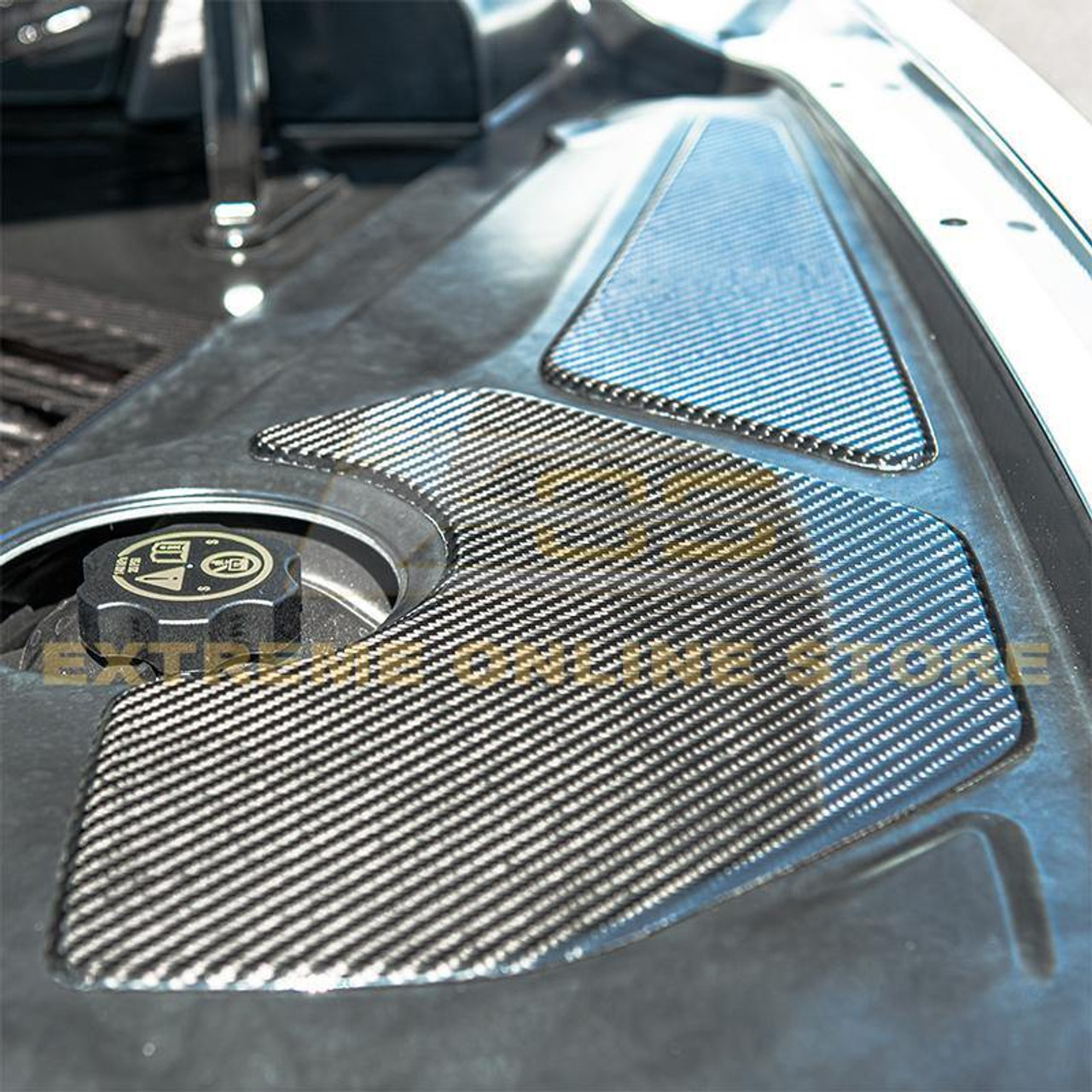 EOS Engine Bay Access Panel Covers - Carbon Fiber - C8 Corvette