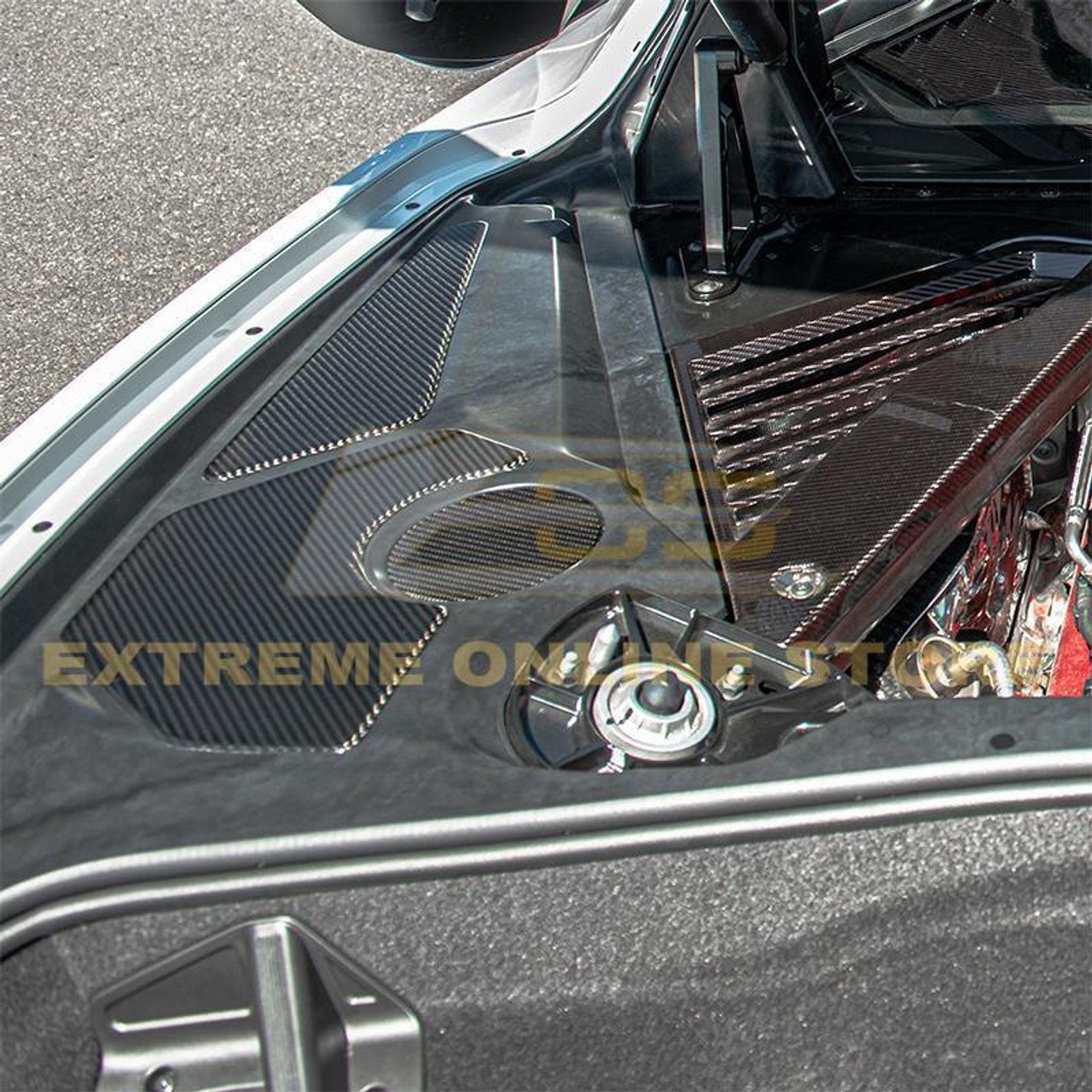 EOS Engine Bay Access Panel Covers - Carbon Fiber - C8 Corvette