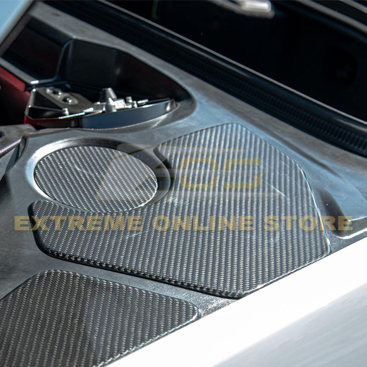 EOS Engine Bay Access Panel Covers - Carbon Fiber - C8 Corvette