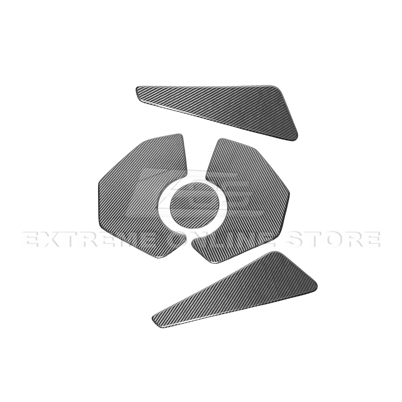 EOS Engine Bay Access Panel Covers - Carbon Fiber - C8 Corvette (EC-356-BKCF)