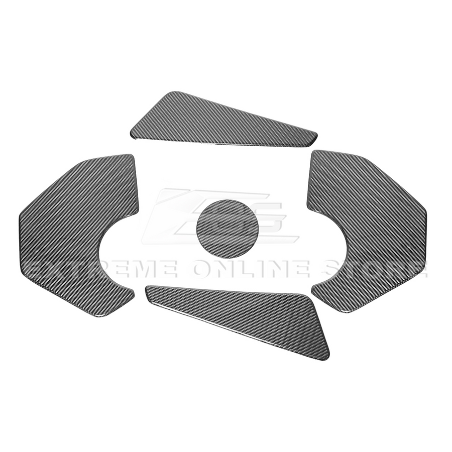 EOS Engine Bay Access Panel Covers - Carbon Fiber - C8 Corvette (EC-356-BKCF)