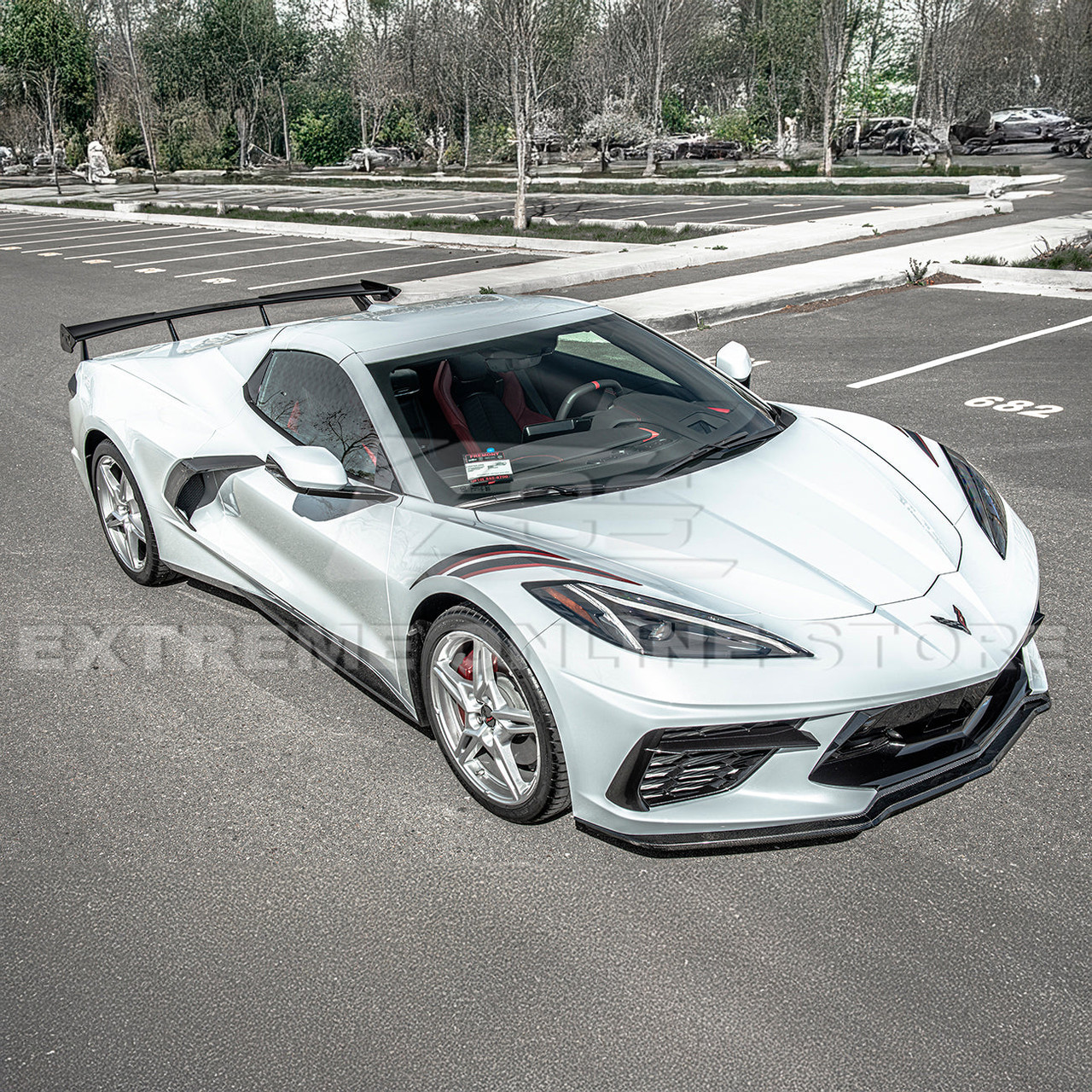 EOS Z51 Style Side Skirts - Carbon Fiber - C8 Corvette (SS-275-BKCF)