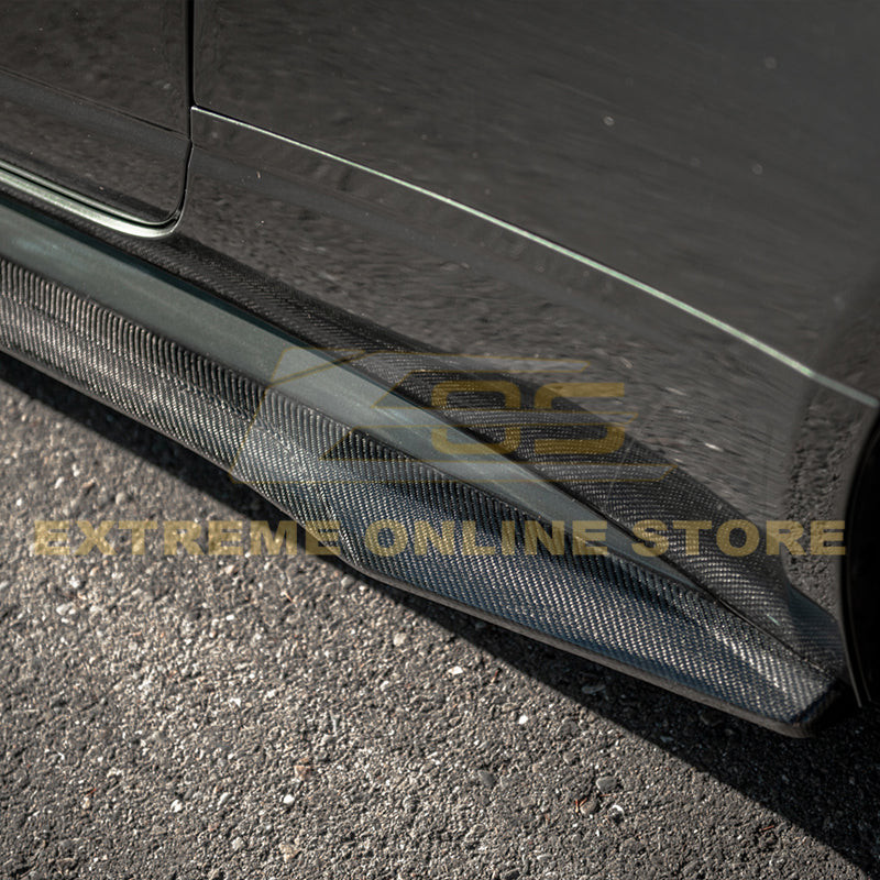 EOS Carbon Fiber Side Skirts - 09-15 CTS-V Coupe (SS-274-BKCF)