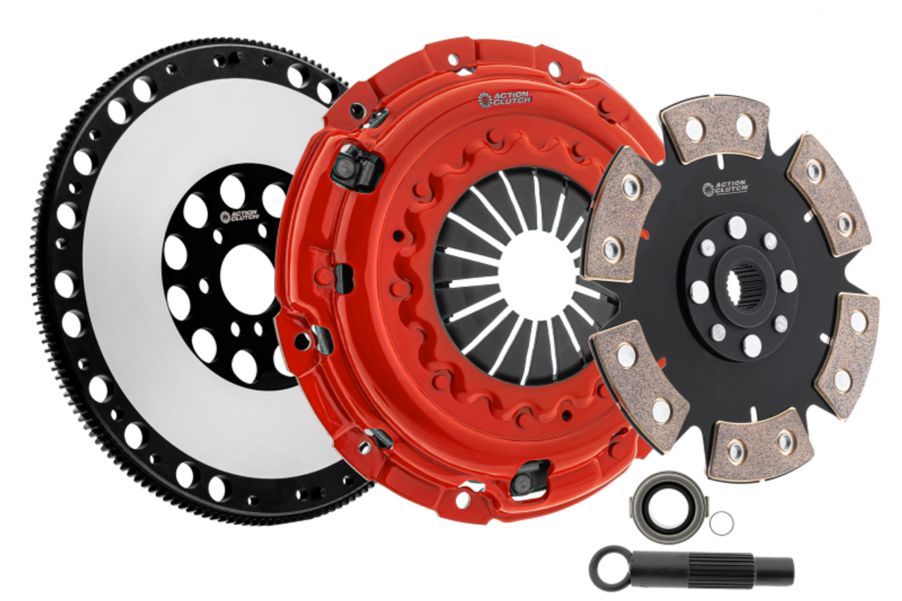 Action Clutch 01-06 BMW M3 3.2L (S54) RWD Stage 6 Clutch Kit (2MD) w/Lightened Flywheel - ACR-3552-FW