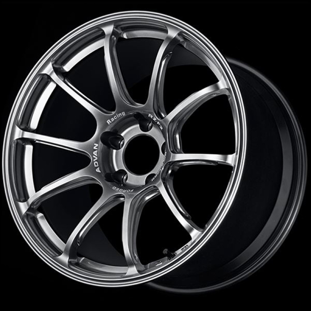 Advan RZ-F2 18x8.5 +38 5-114.3 Hyper Platinum Black - YA28H38EHPB