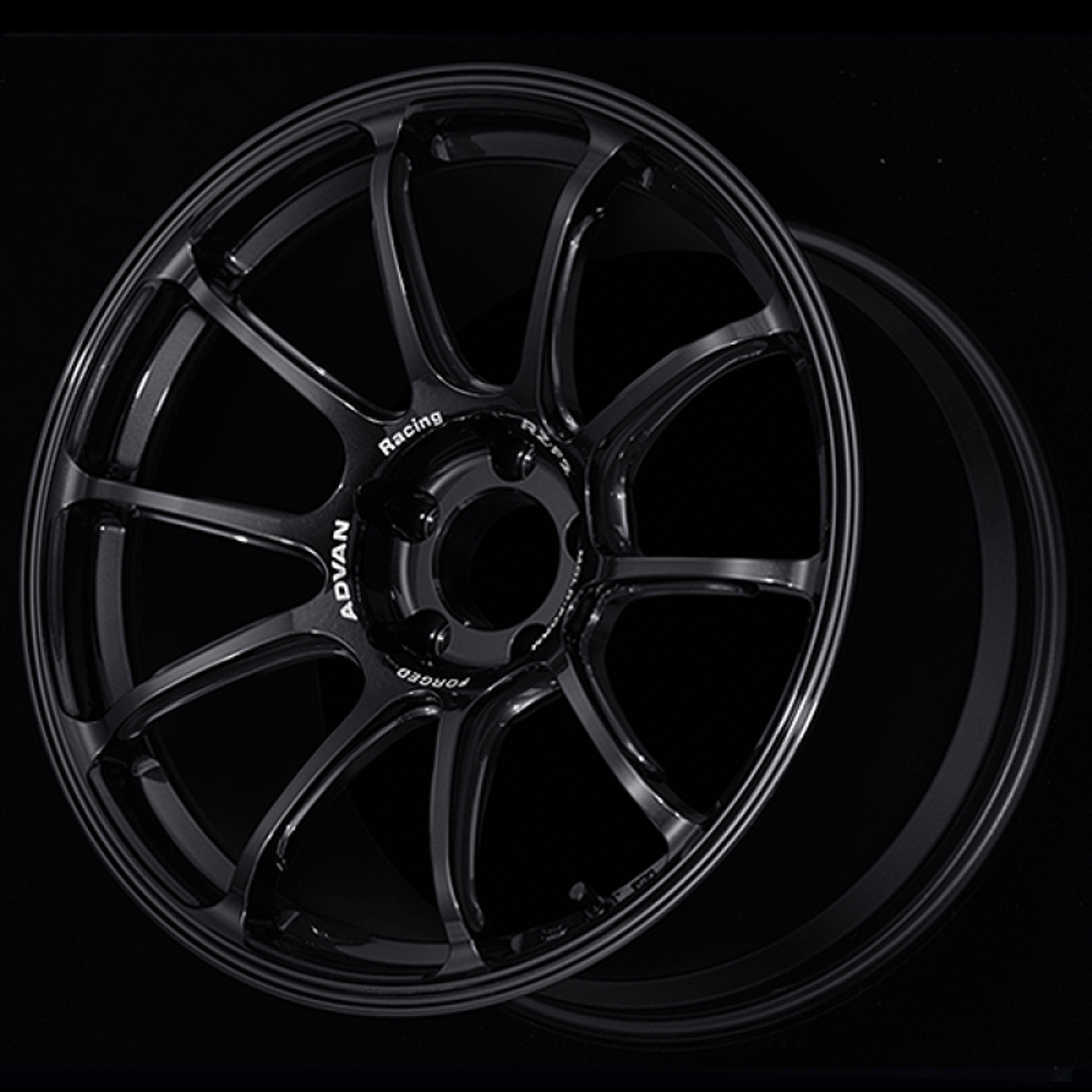 Advan RZ-F2 18x9.5 +12 5-114.3 Racing Titanium Black Wheel - YA28J12ETB