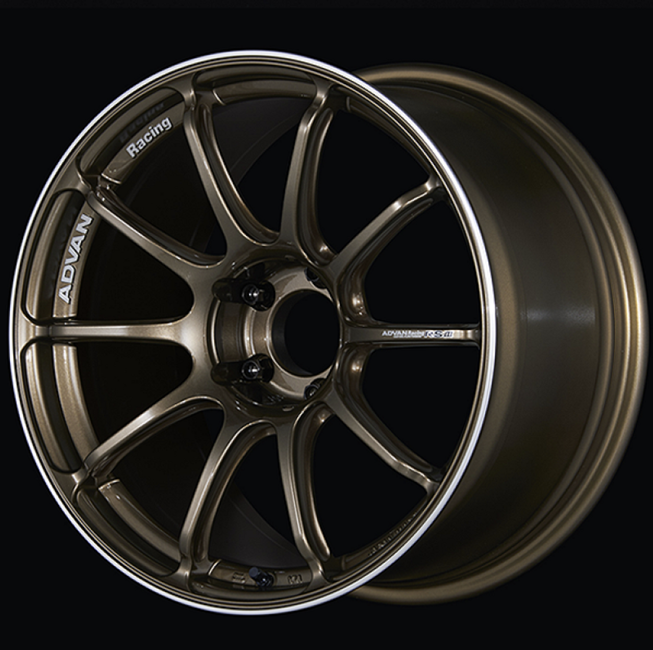 Advan RSIII 18x10 +25 5-114.3 Umber Bronze Metallic & Ring Wheel - YA38K25EUAR