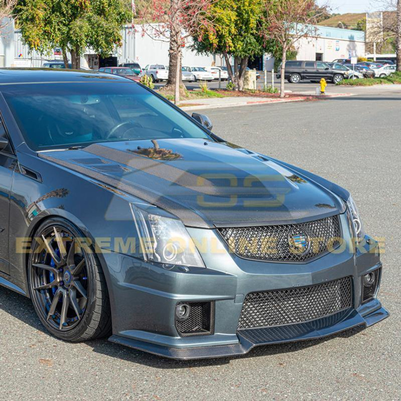 EOS Carbon Fiber Front Splitter & Side Skirts Package - 09-15 CTS-V Sedan / Wagon