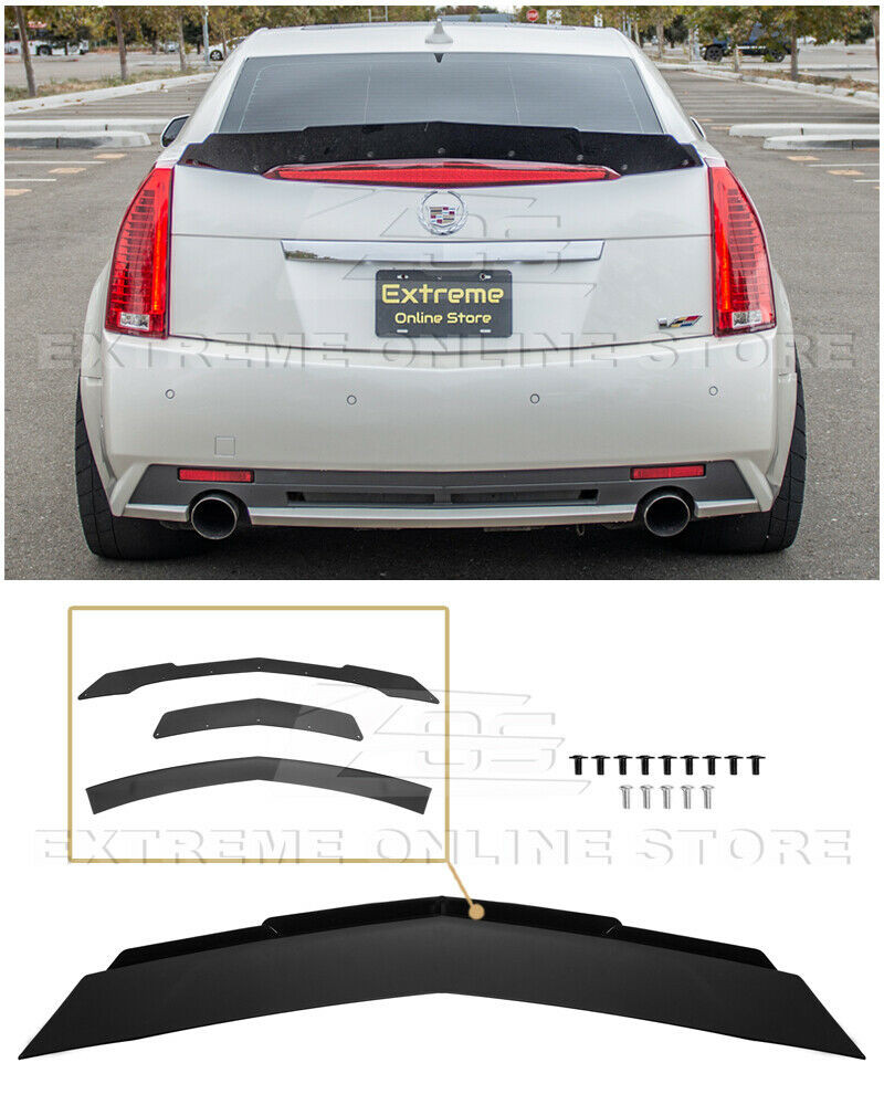 EOS ABS Plastic Rear Spoiler w. Wickerbill - 09-15 CTS-V Sedan