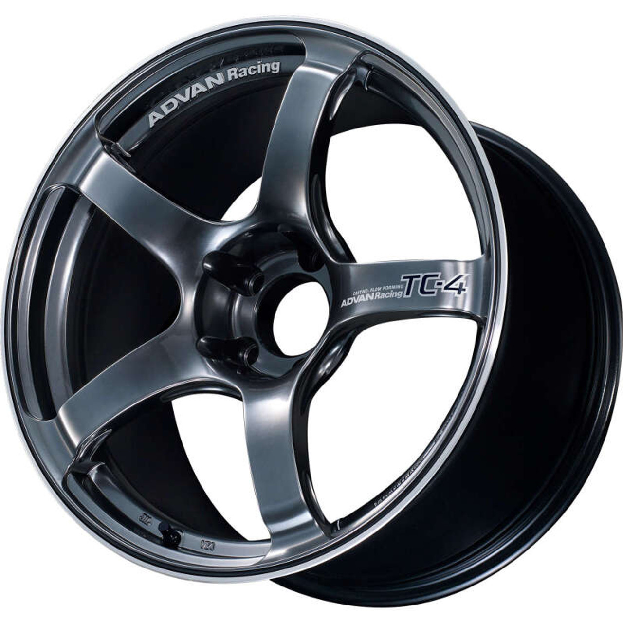 Advan TC4 18x9.5 +38 5-120 Racing Hyper Black Wheel - YAD8J38WHB