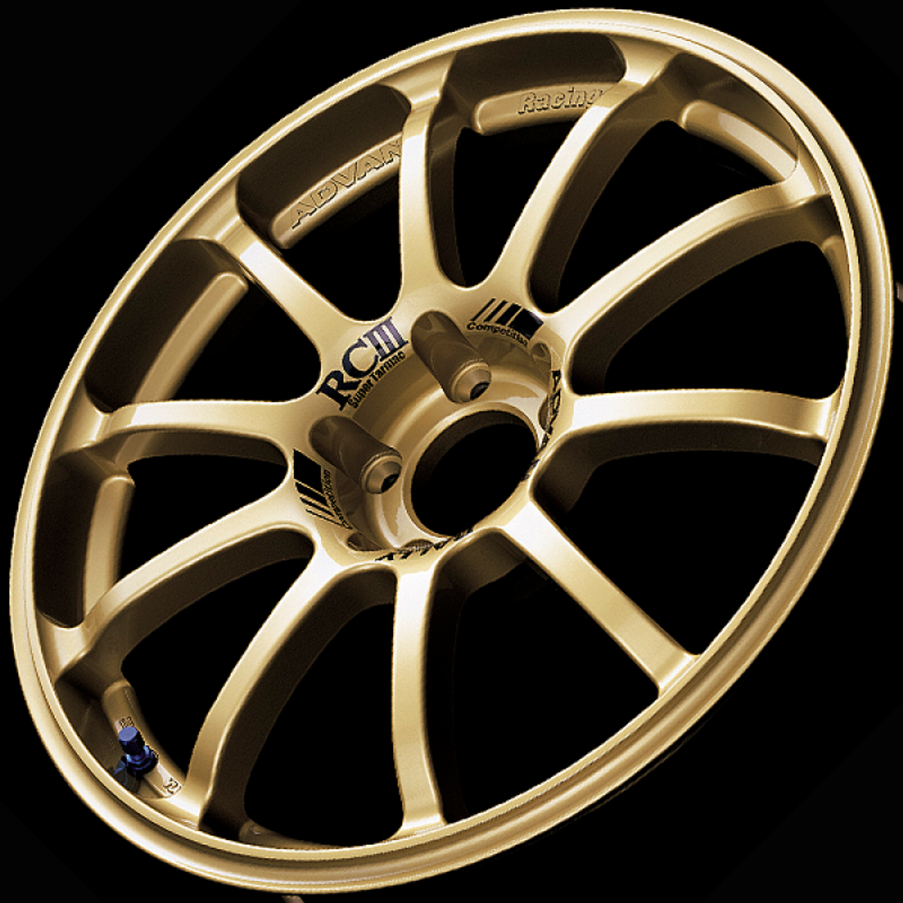 Advan RCIII 18x8.5 +38mm 5-114.3 Racing Gold Wheel - YAI8H38EZ