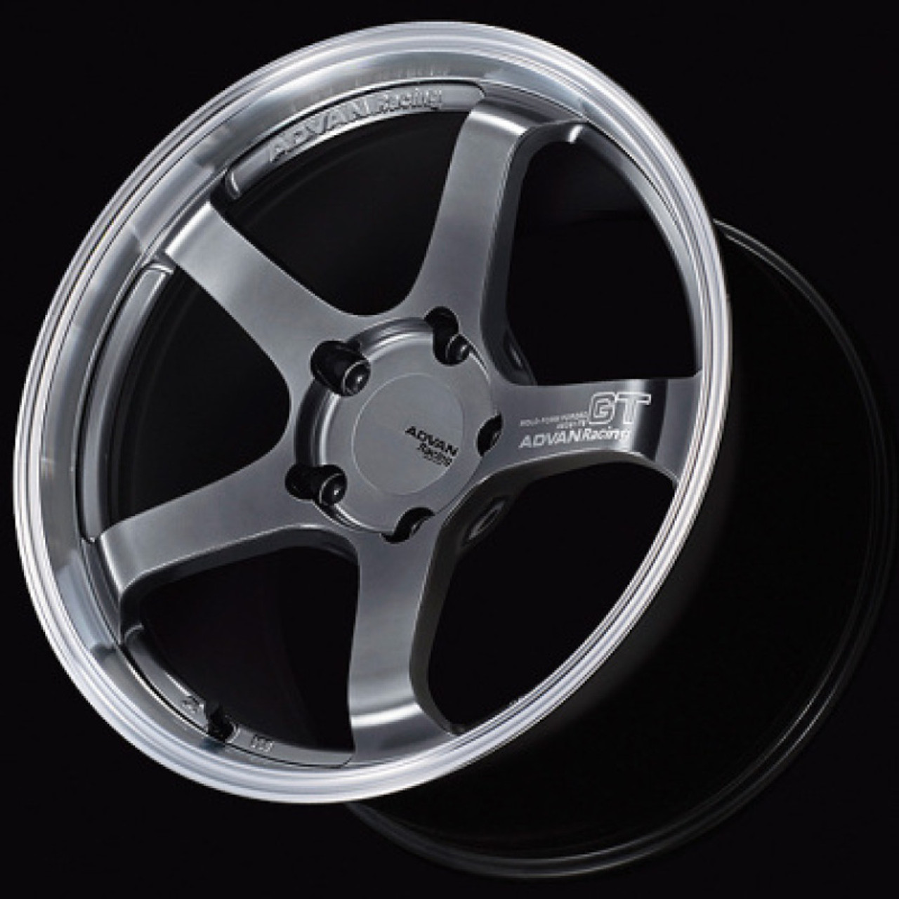 Advan GT Premium Version 21x10.5 +15 5-112 Machining & Hyper Platinum Black Wheel - YAQ1L15MPBP
