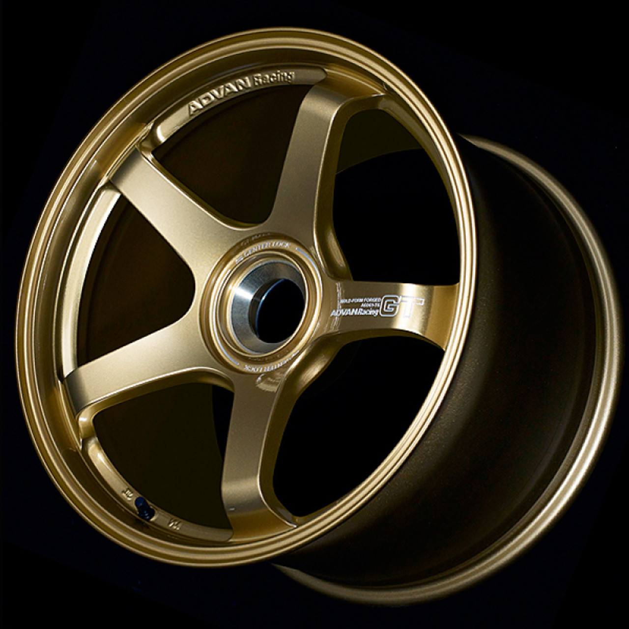 Advan GT for Porsche 19x12 / 5x130 BP / +48 - Racing Brass Gold - YAQ9O48PBZP