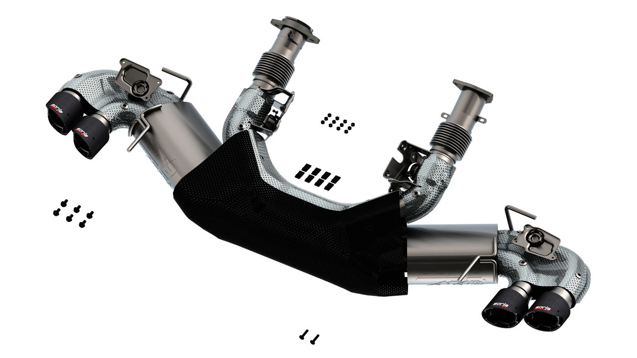 Borla Atak Catback Exhaust w. NPP Valves - Carbon Fiber Tips - C8 Corvette