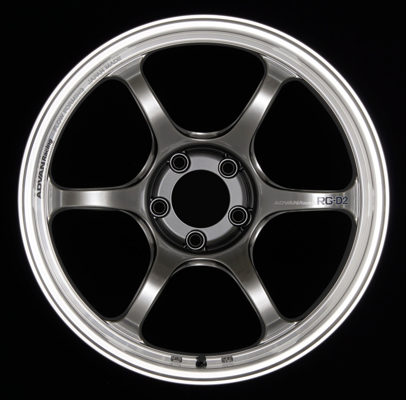 Advan RG-D2 18x9.0 +24 5-114.3 Machining & Racing Hyper Black Wheel - YAT8I24EHB