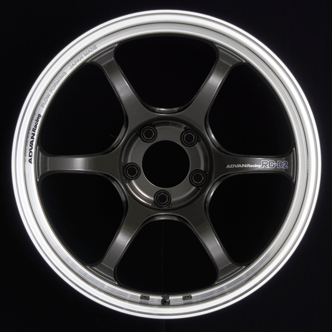 Advan RG-D2 18x9.0 +45 5-100 Machining & Black Gunmetallic Wheel - YAT8I45DMBG