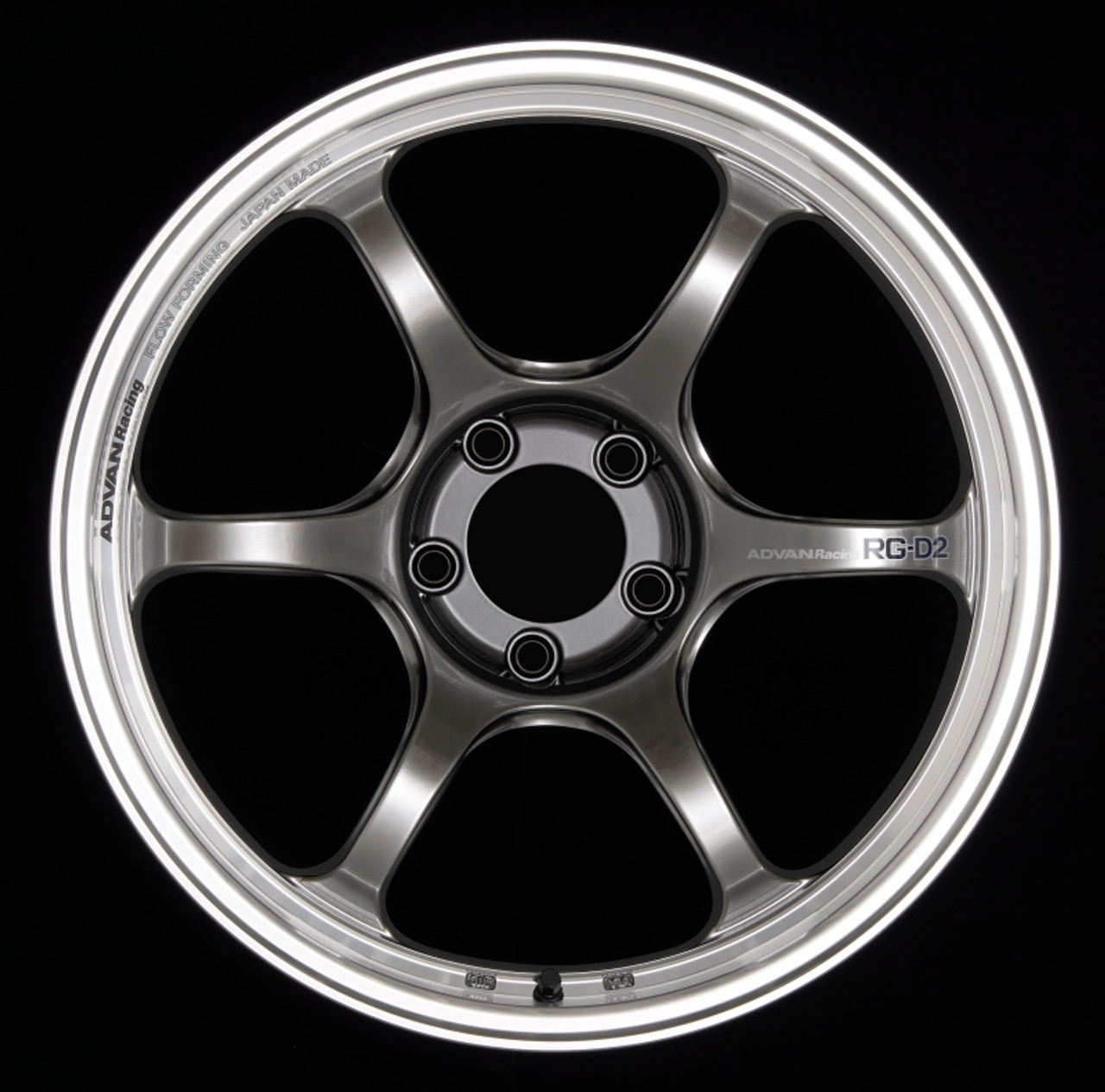 Advan RG-D2 18x9.5 +45 5-114.3 Machining & Racing Hyper Black Wheel - YAT8J45EHB