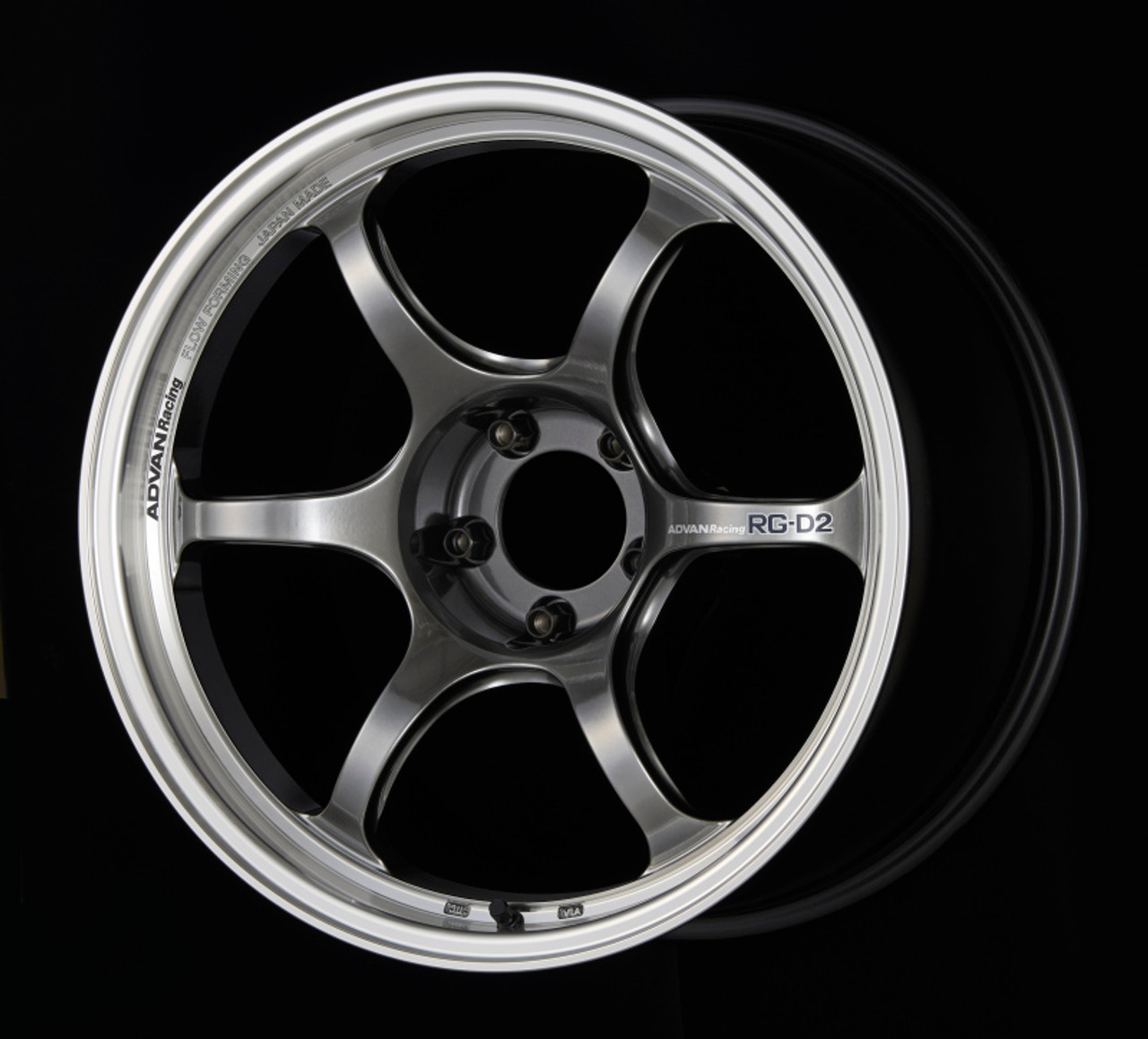 Advan RG-D2 18x10.0 +35 5-114.3 Machining & Racing Hyper Black Wheel - YAT8K35EHB