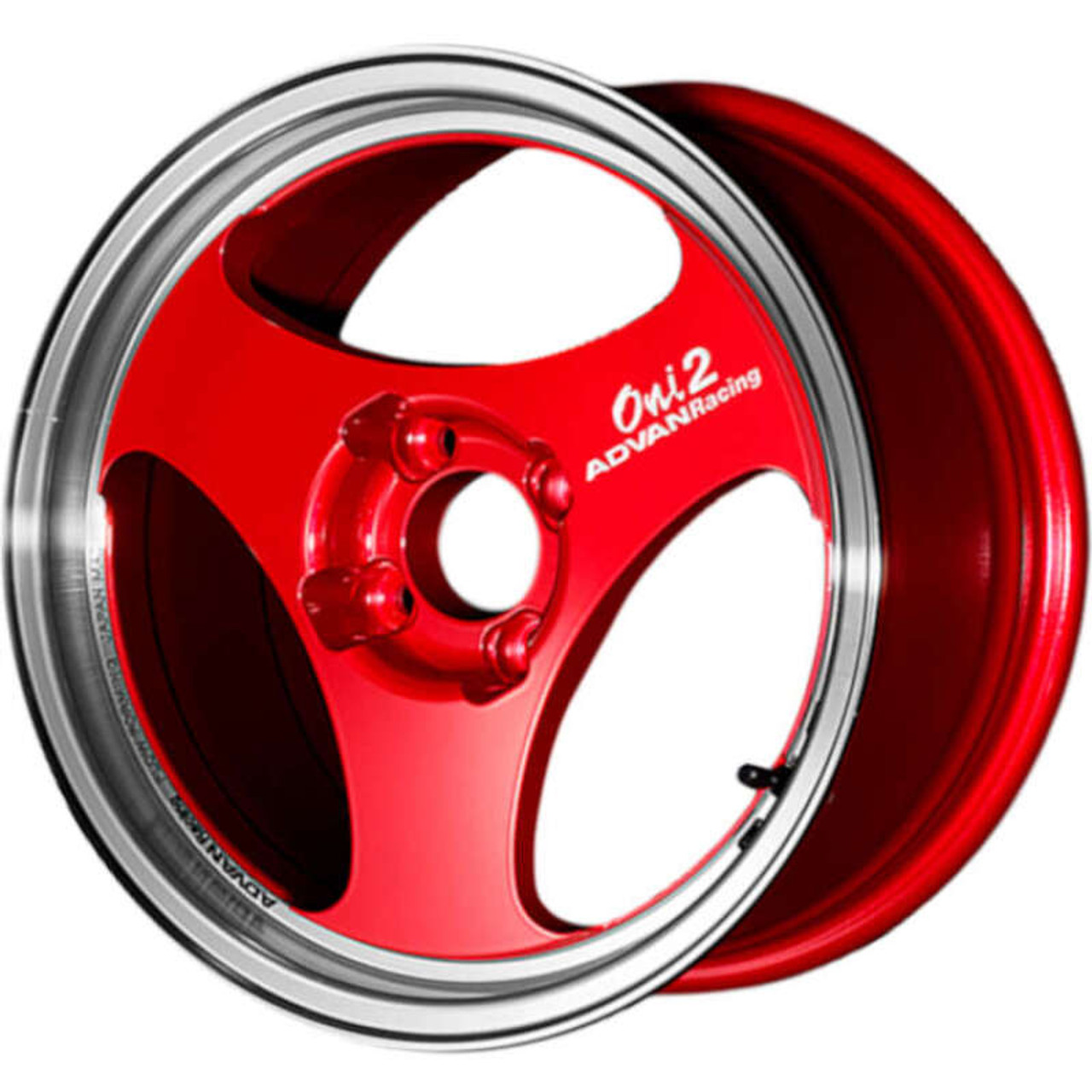 Advan ONI2 15X8 / ET30 / 4x100 - Machining & Racing Candy Red - YAY5G30ACR