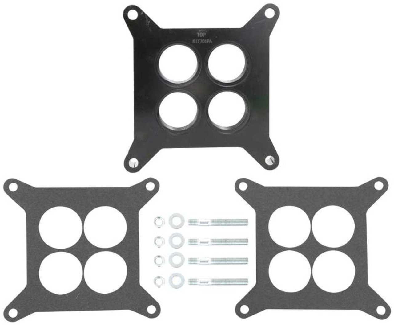 Airaid Holley 4150/4160 Series/ Edelbrock Sq. Flange/ OE Sq. Flange 4BBL PowerAid TB Spacer - 100-701